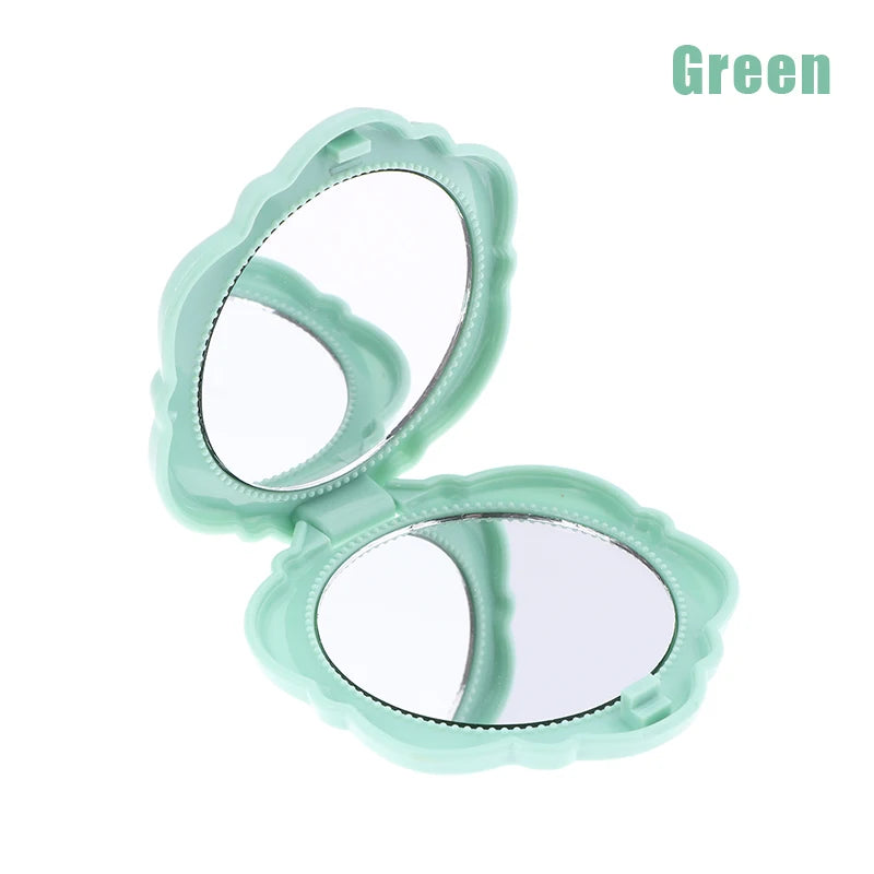 Retro Rose Double-Sided Compact Pocket Makeup Mirror
