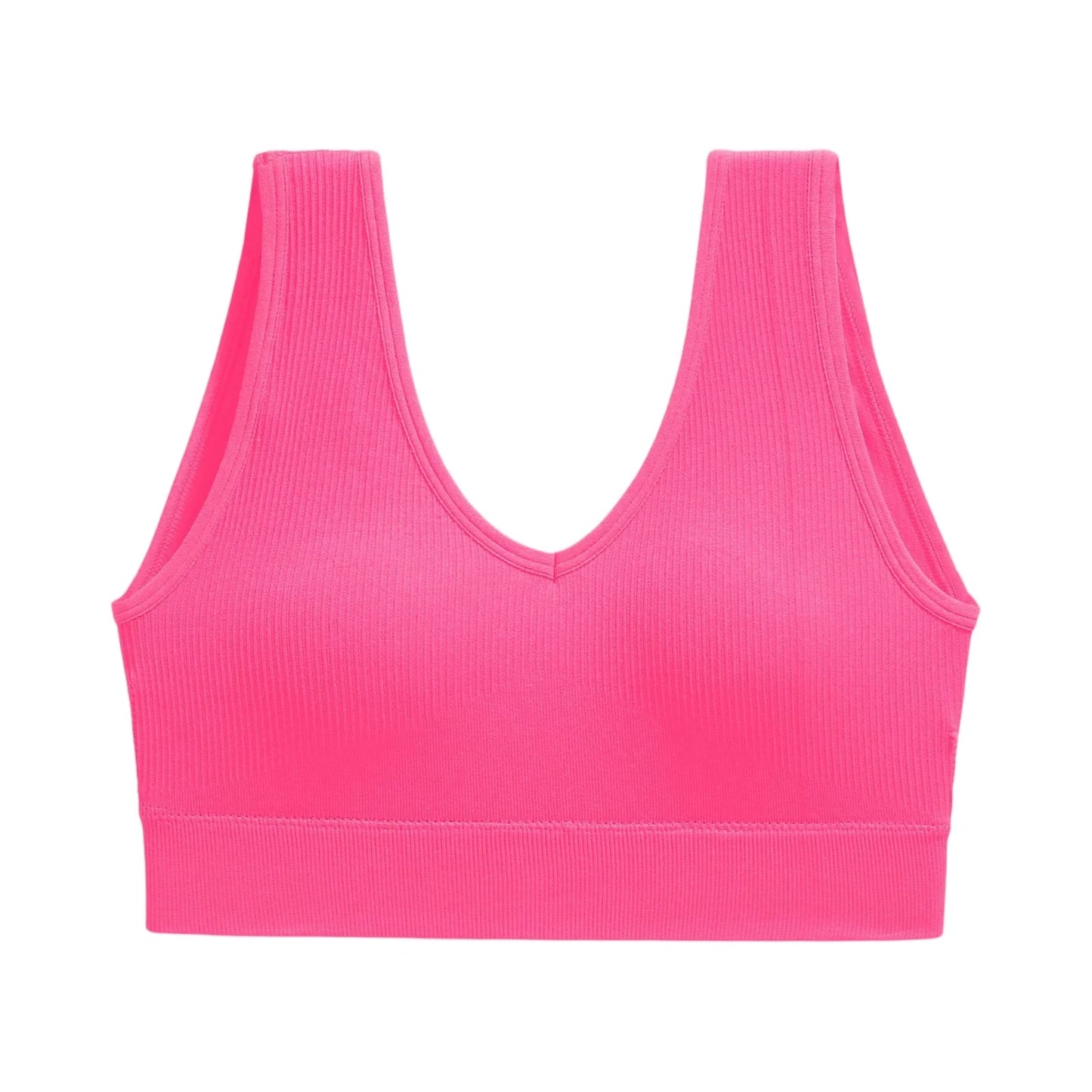 Women's Padded Y-Back Sports Bra – Yoga & Gym Workout Top