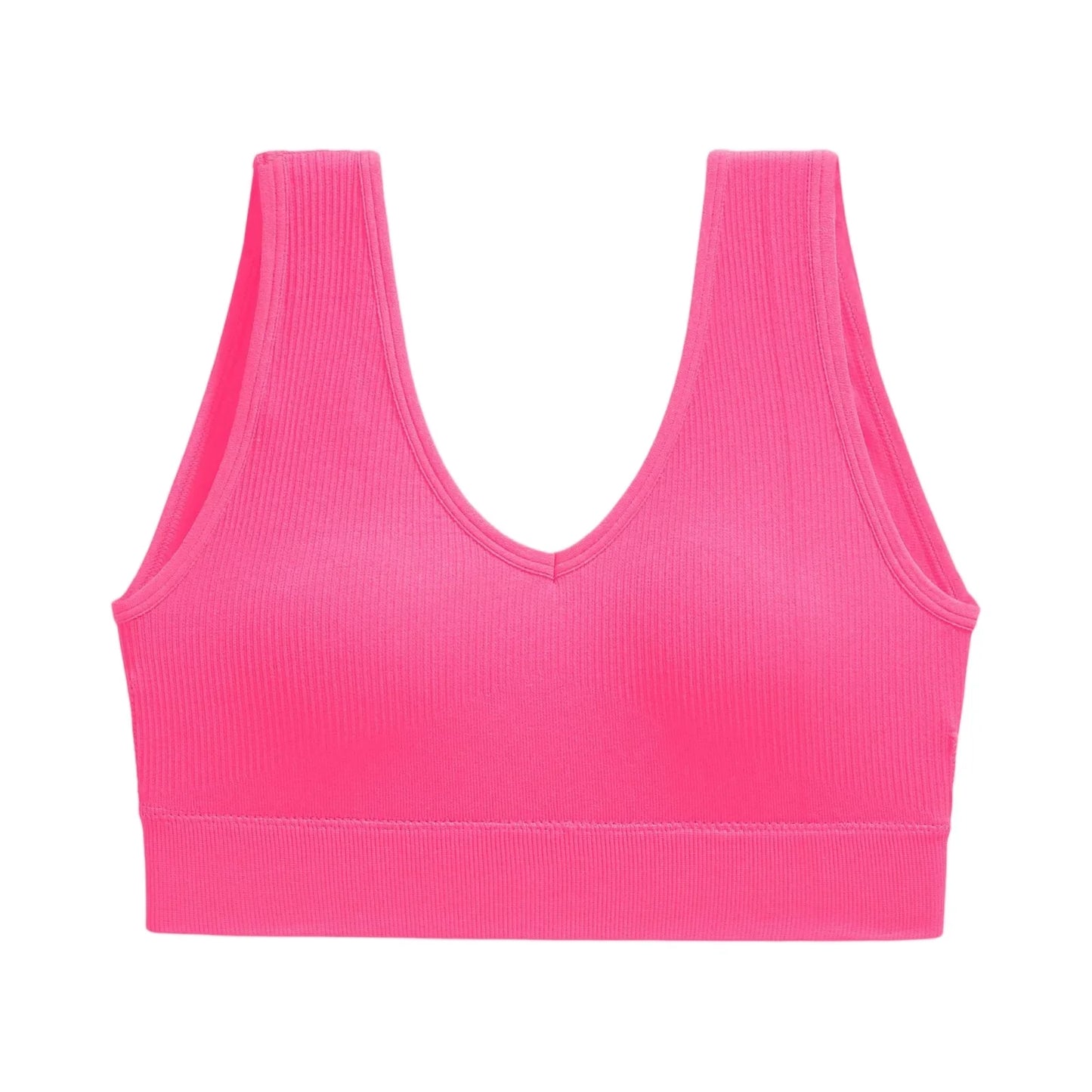 Women's Padded Y-Back Sports Bra – Yoga & Gym Vest Top