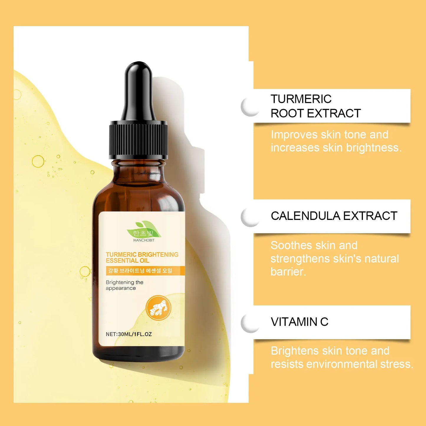 Turmeric Brightening Facial Oil – Glow & Radiance 30ml
