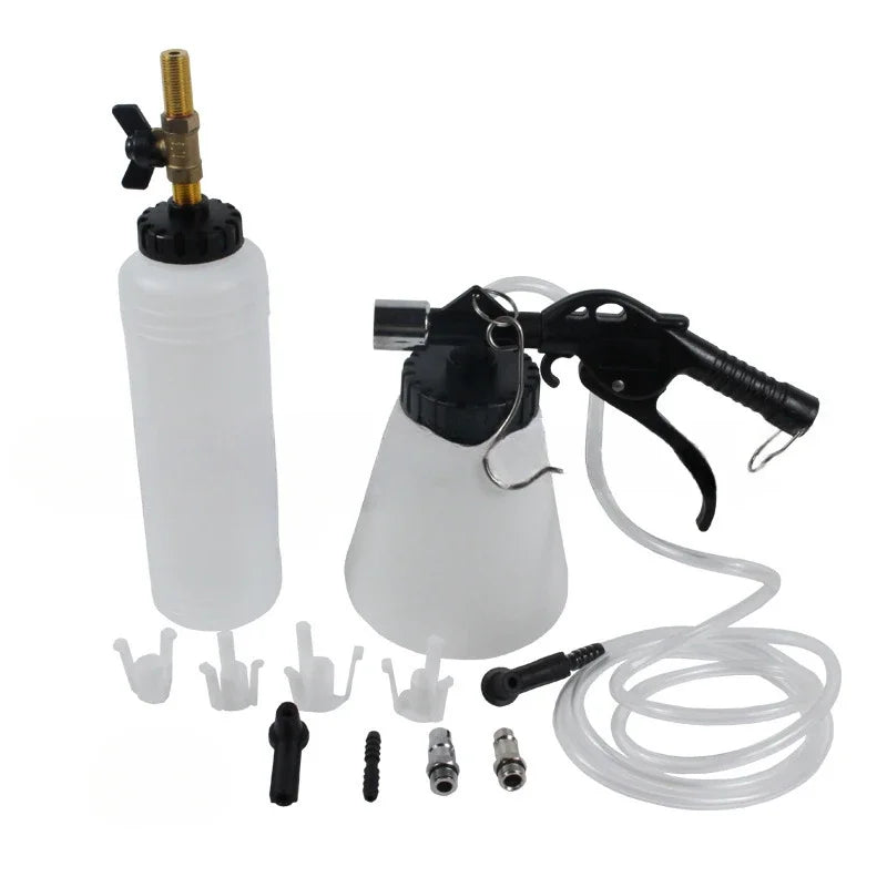1L 0.75L Car Brake Bleeder Hydraulic Pumping Fluid Pump Kit Oil Change Purge Tank Tubes Repair Tool Truck Motorcycle Accessories Peaceful Pleasures Health and Wellness 1set