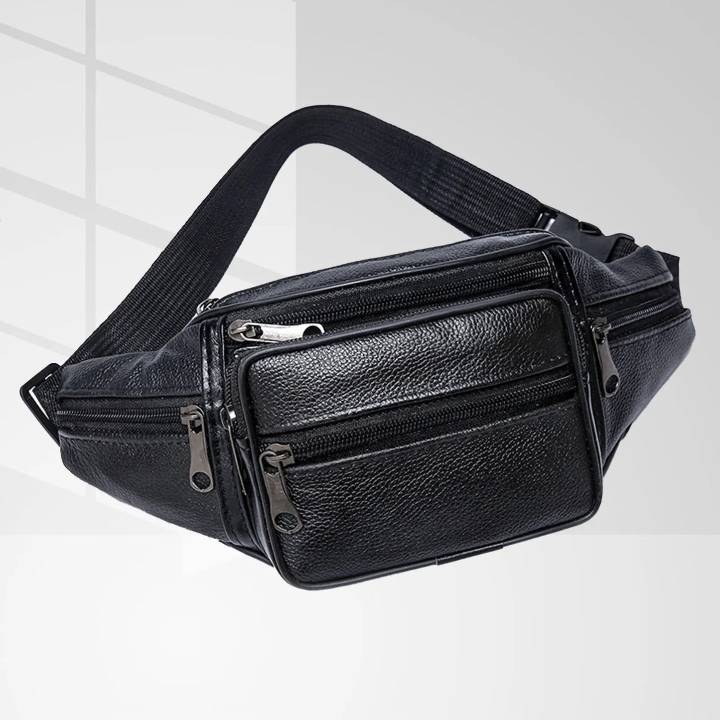Unisex Crossbody Bags Fanny Pack Multi-pocket Shoulder Bag with Zipper Closure Gifts for Men Women Cross Body Peaceful Pleasures Health and Wellness