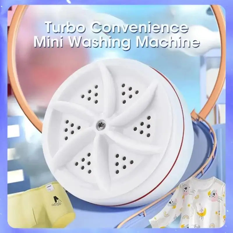 1pc USB Rotating Turbine Portable Mini Washing Machine For Socks Underwear Wash Dishes Travel Home Business Trip Peaceful Pleasures Health and Wellness