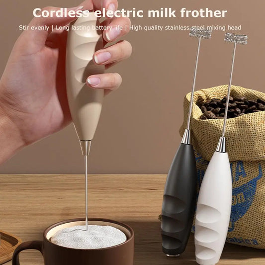 Mini Multifunctional Handheld Coffee Electric Mixer Whisk Mixer Handheld Egg Beater Cappuccino Frother Mixer Kitchen Whisk Tools Peaceful Pleasures Health and Wellness