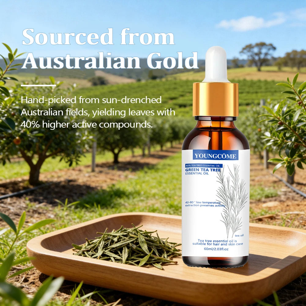 Tea Tree Essential Oil , Nature for Aromatherapy, Diffuser, Humidifier, Woody, Relieving Stress，Massage Muscle Peaceful Pleasures Health and Wellness