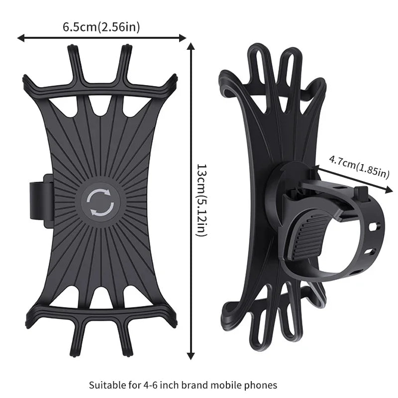 360° Rotatable Bike & Motorcycle Phone Mount | Universal Holder Bike Phone Mount Peaceful Pleasures Health and Wellness