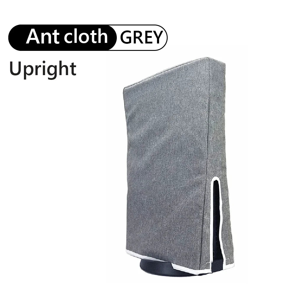 For PS5 Game Console Dust Proof Cover Sleeve Guard Case Waterproof Anti-dust Outer Casing Protective Cover For PS5 Peaceful Pleasures Health and Wellness grey