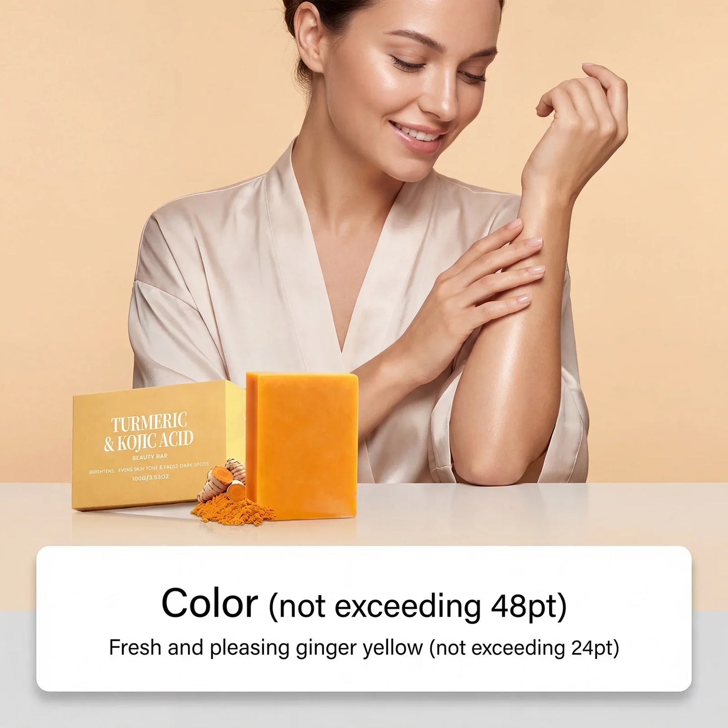 Turmeric & Kojic Acid Soap – Brightening Exfoliating Bar