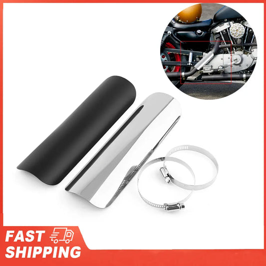 Universal Motorcycle Exhaust Pipe Heat Shield Muffler Staight Cover Peaceful Pleasures Health and Wellness