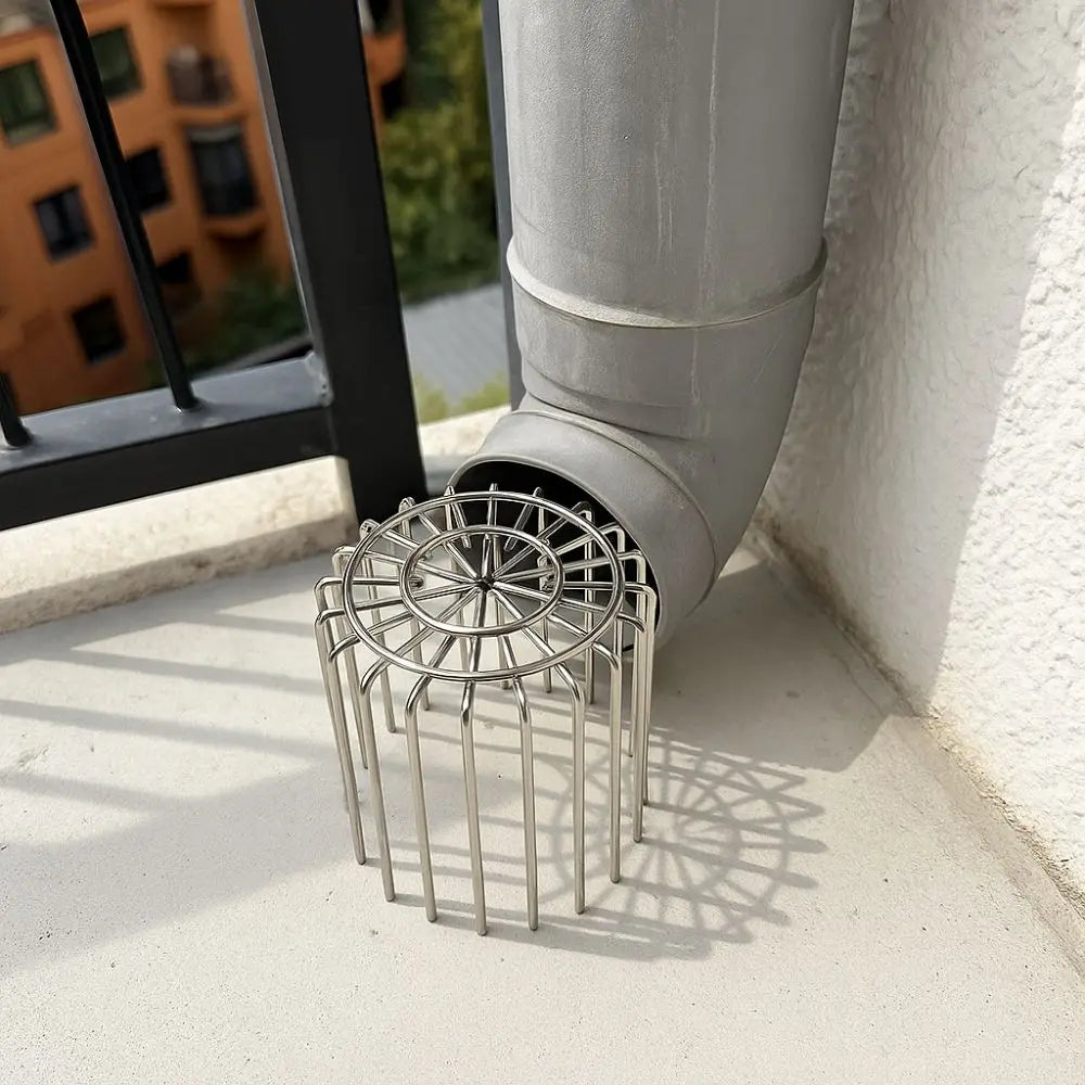 Stainless Steel Drain Leaf Debris Trap | Balcony Gutter Guard