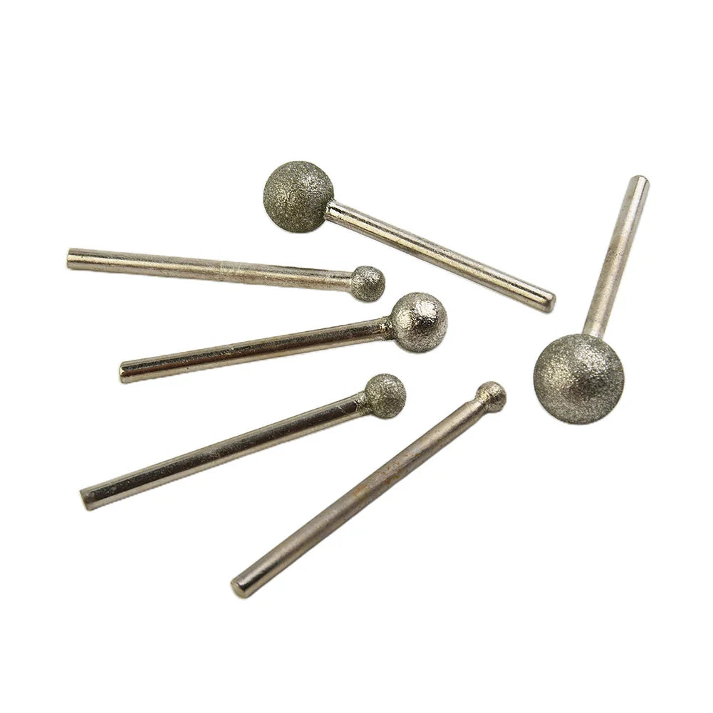 6-Piece Round Ball Burr Set 4–12mm | Abrasive Mounted Points