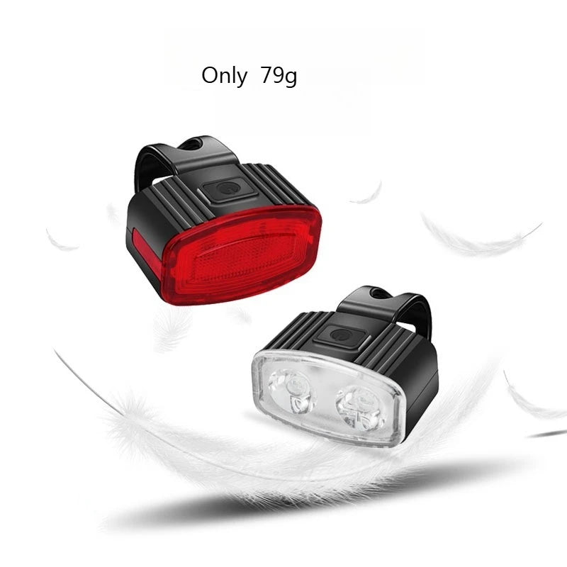 Bike Headlight & Tail Light Set – USB-C, IPX5 Waterproof Bike Light Set Peaceful Pleasures Health and Wellness