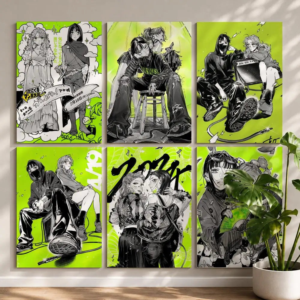 Koga Mitsuki Artist Poster | HD Self-Adhesive Waterproof Wall Art Wall Art Poster Peaceful Pleasures Health and Wellness