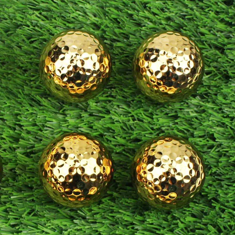 Golf Plated Balls Double Layer Competition Balls Gold Plated Balls Gift Balls Gold Plated Silver Plated Blue Plated Powder Balls Peaceful Pleasures Health and Wellness