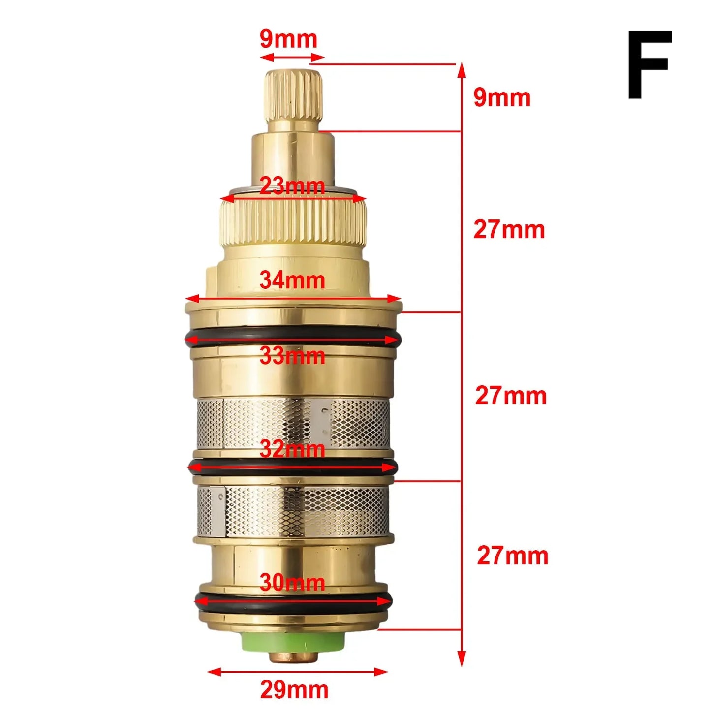 Brass Thermostatic Cartridge – Shower Bar Mixing Valve Replacement