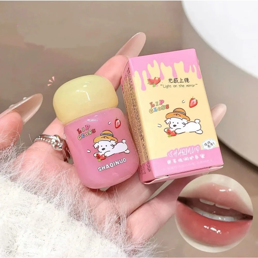 Mirror Jelly Lip Gloss – Hydrating Glass-Shine Lip Glaze | 6 Colors