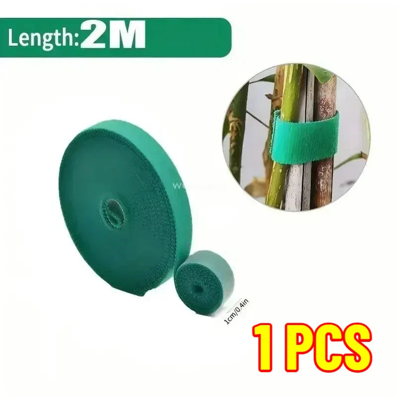 Self-Adhesive Nylon Plant Ties | Reusable Hook & Loop Garden Tape
