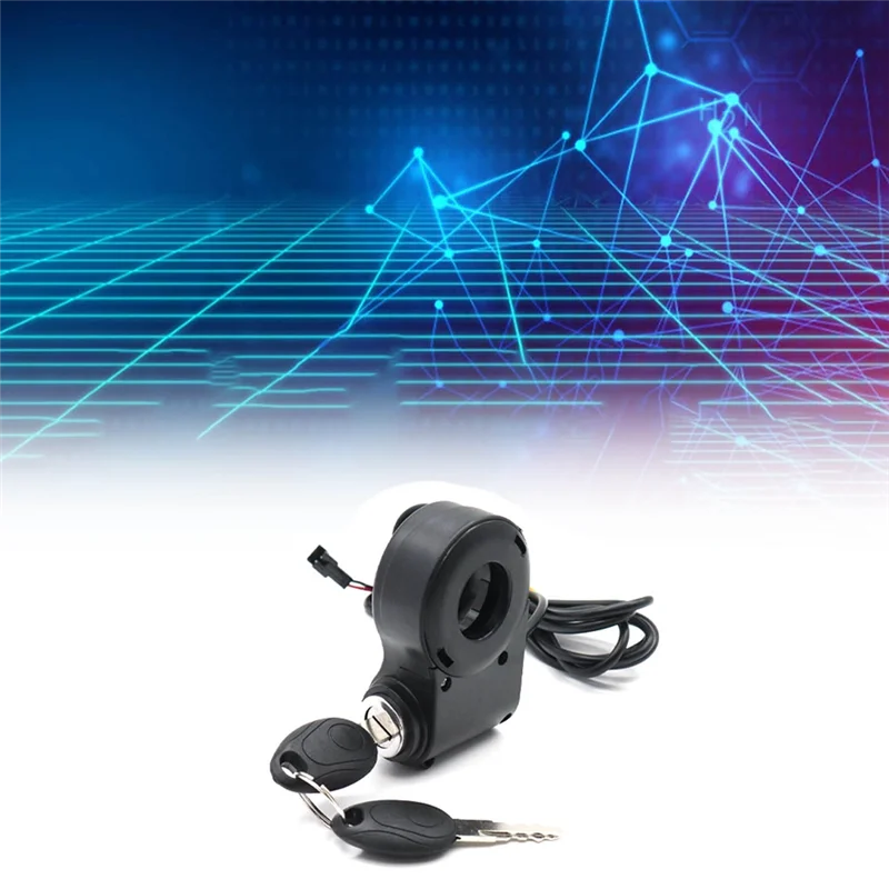 E-Bike Lgnition Lock Key Thumb Throttle Switch Power for KUGOO M4 M5/Xiao Mi M365 Universal Electric Scooter Accessories Peaceful Pleasures Health and Wellness