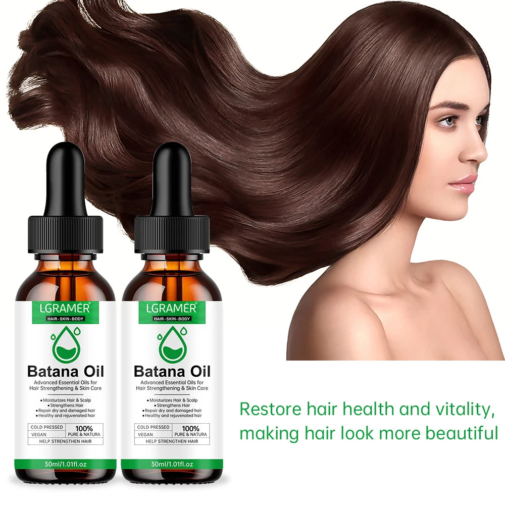 Batana Oil Advanced Essential Oil Hair Growth Skin Care Moisturizes Strengthens Hair Scalp Improve Hair Loss Hair Care Products Peaceful Pleasures Health and Wellness