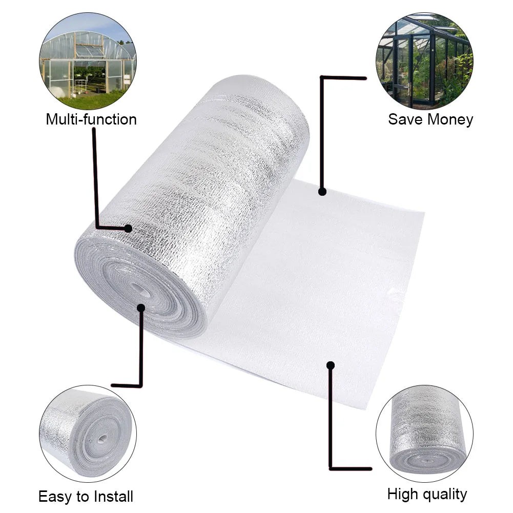 5m 10m Wall Thermal Insulation Reflective Film Aluminum Foil Roof