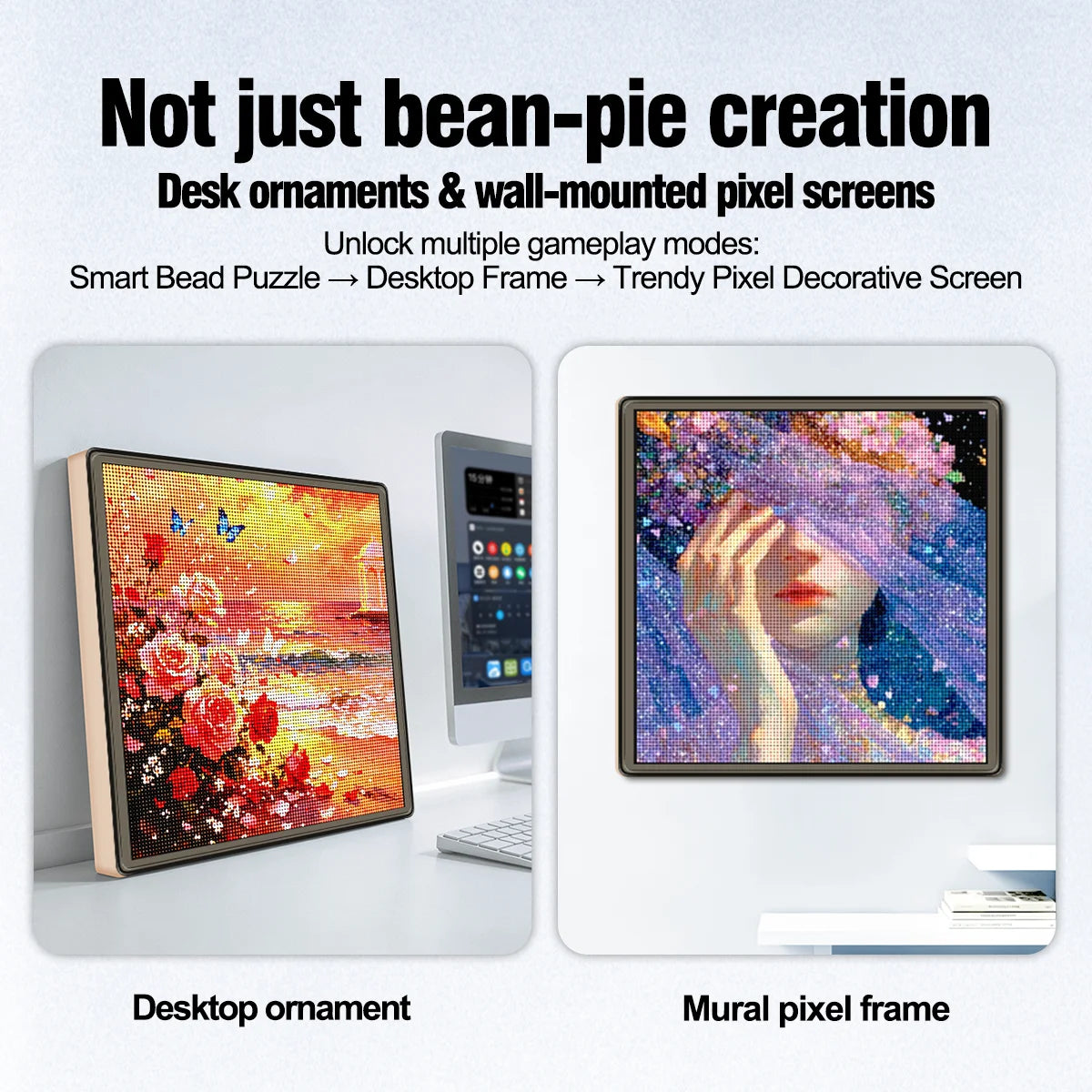 LED Smart Fuse Bead Pegboard – App-Guided DIY Pixel Art Set
