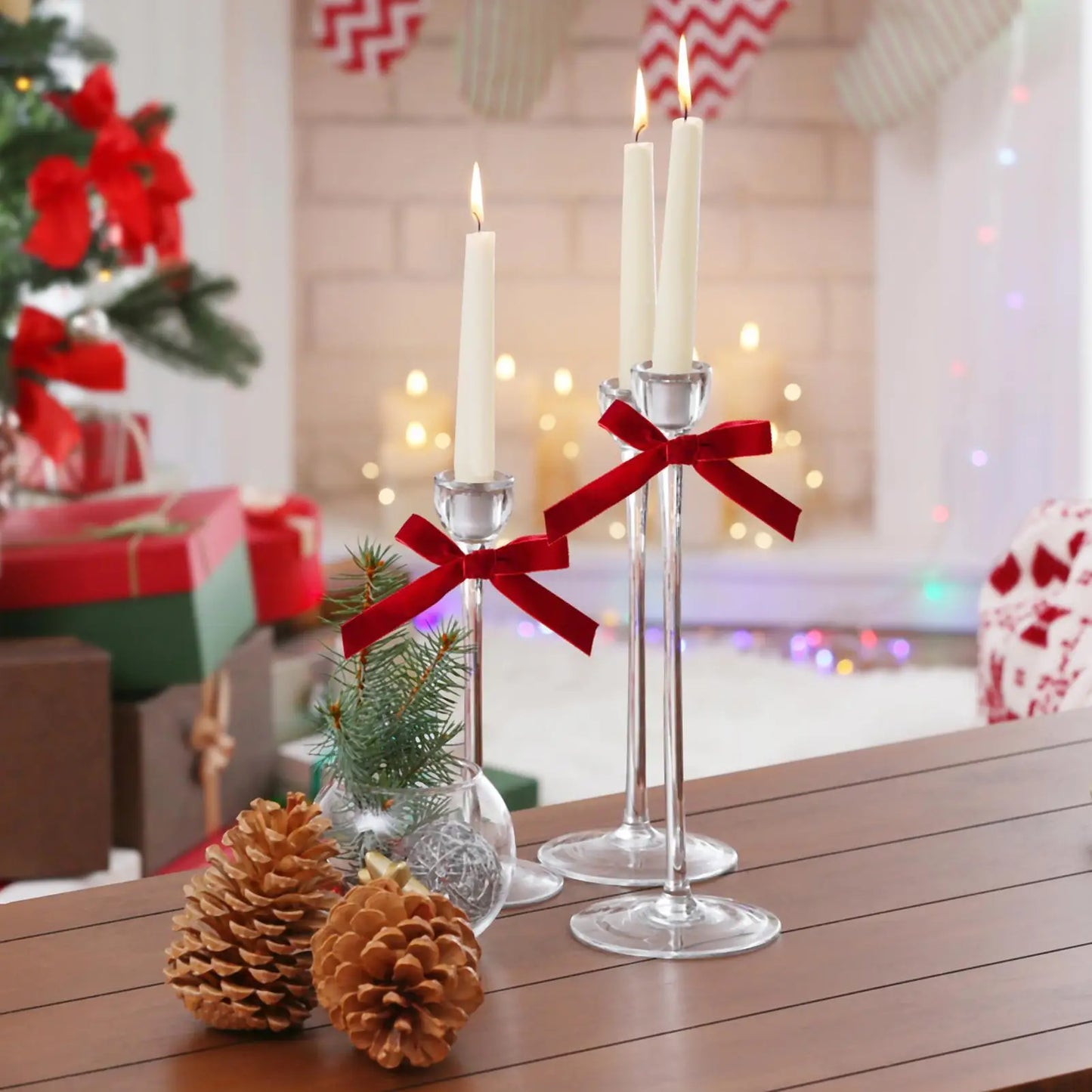 Velvet Christmas Tree Bows Set of 18 | Holiday Ribbon Decor