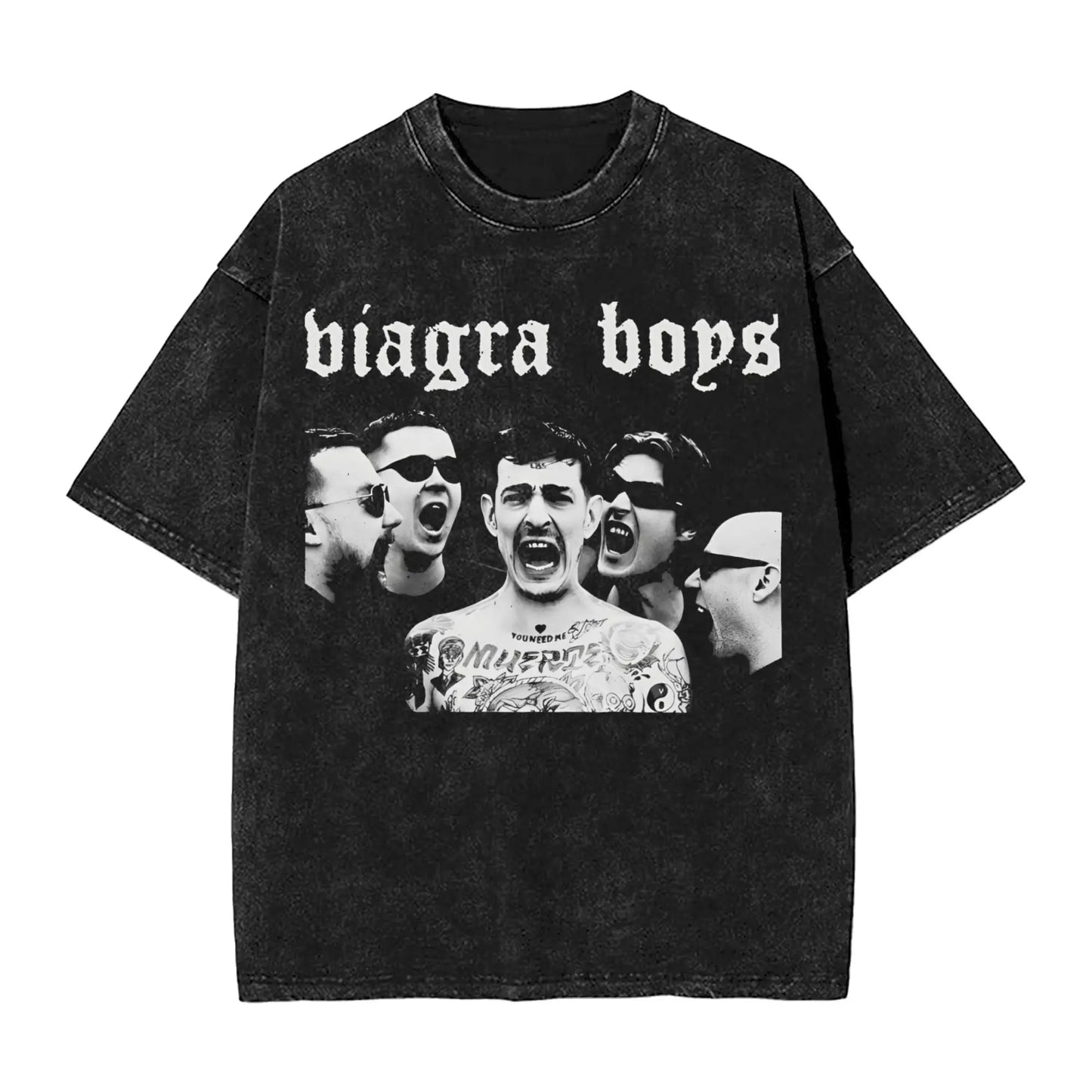 Viagra Boys Vintage Washed Graphic Tee | Men's Cotton Crewneck Men's Graphic Tee Peaceful Pleasures Health and Wellness 4 L