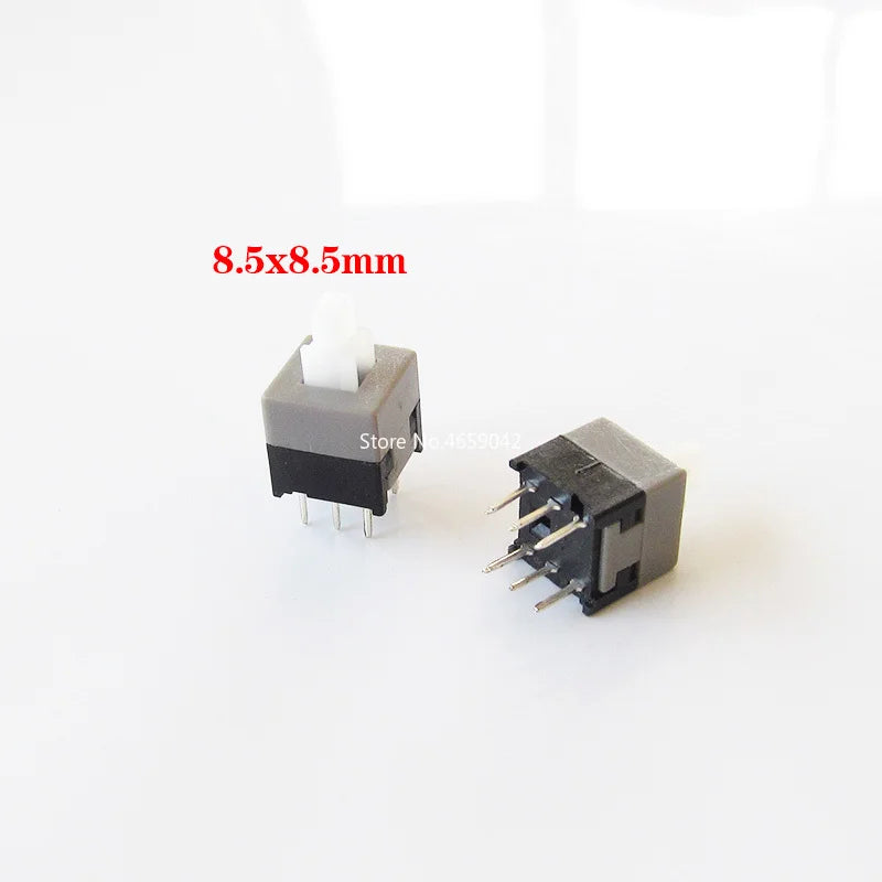 10PCS/LOT 5.8x5.8 7x7 8x8 8.5x8.5mm Self Locking / UNlock Push Tactile Power Micro Switch 6 Pin Button Switches Peaceful Pleasures Health and Wellness