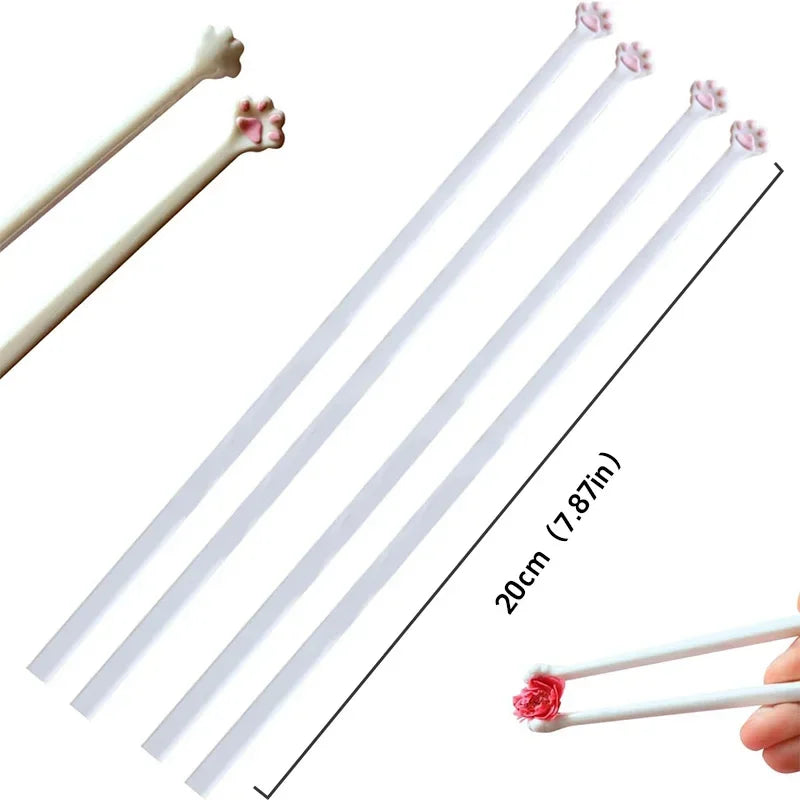 Cat Paw Chopsticks for Kids Beginners, Baby Eating Helper Training Chopsticks with Non-Slip Tips, Home Kitchen Sushi Chopstick Peaceful Pleasures Health and Wellness