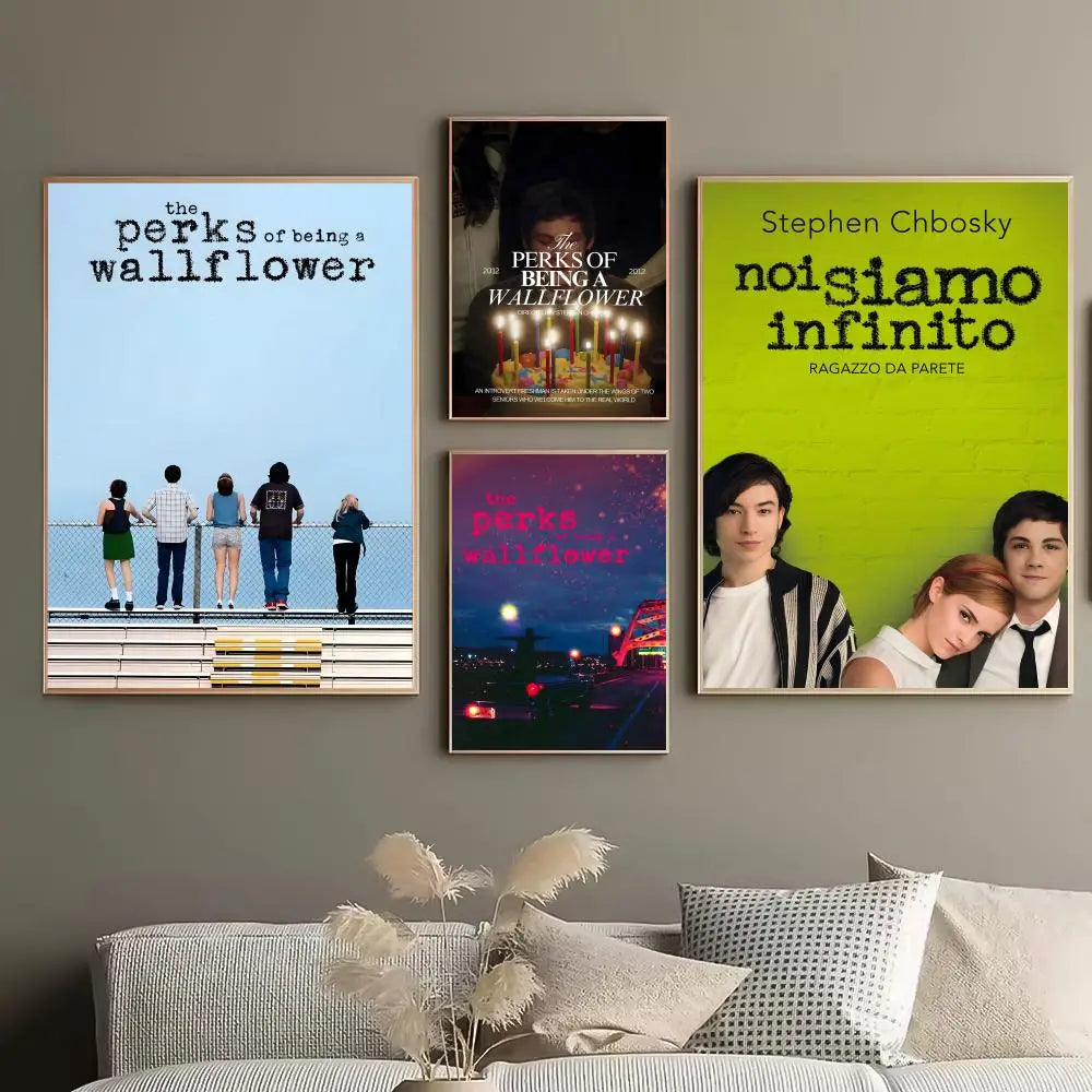 Perks of Being a Wallflower Poster – HD Self-Adhesive Wall Art Wall Art Poster Peaceful Pleasures Health and Wellness