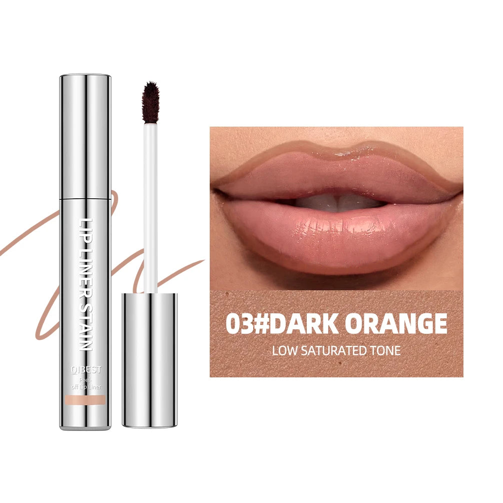 QIBEST Highly Pigmented Lip Liner Tattoo Matte Peel Off Enhance Lip Liner Lasting Lip Stain Waterproof Transfer-proof Lipgloss Peaceful Pleasures Health and Wellness 03