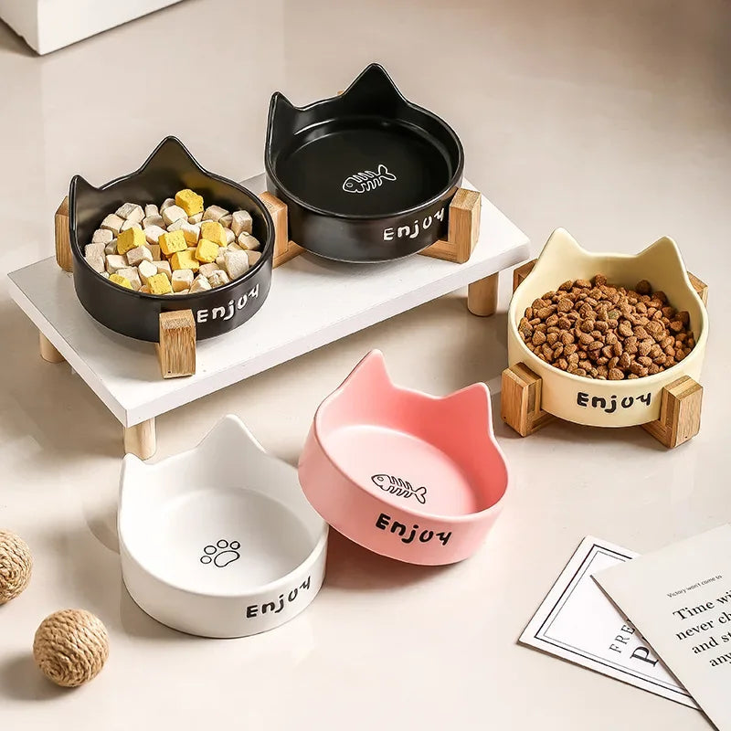 Black Non-Slip Pet Bowl | Food & Water Dish for Cats & Dogs