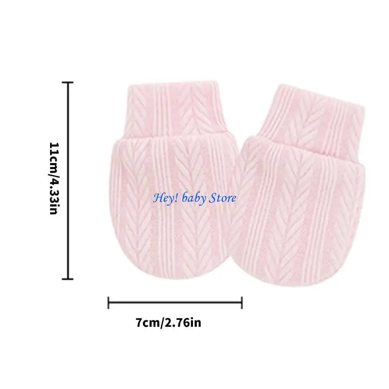 Newborn Scratch Proof Mittens | Soft Cotton Baby Hand Covers