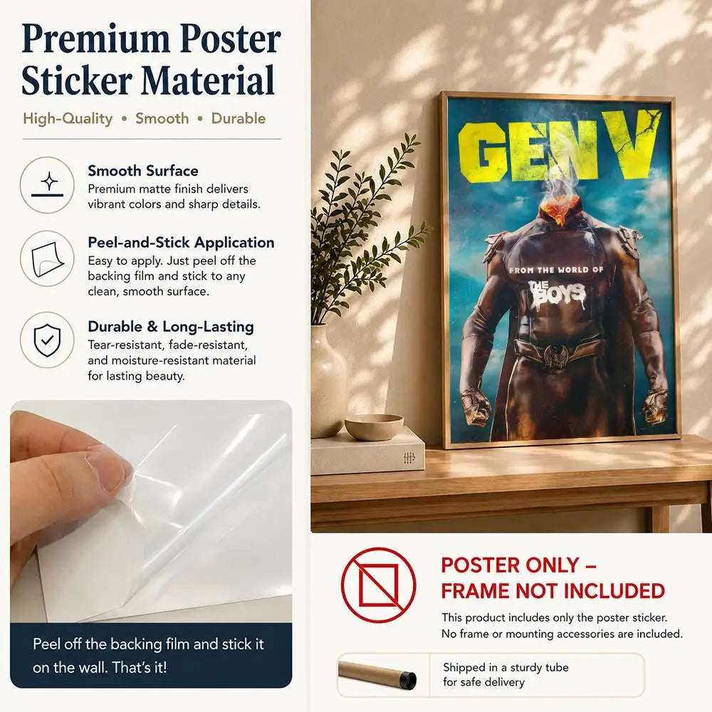 TV G-Gen VS Poster HD Self Adhesive Waterproof Wall Art Ideal for Home Office Dorm Bedroom Great Gift Peaceful Pleasures Health and Wellness