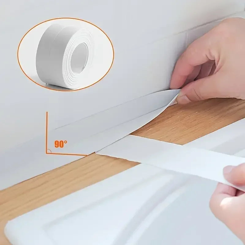 Waterproof PVC Self-Adhesive Sealing Tape – Bath, Sink & Kitchen