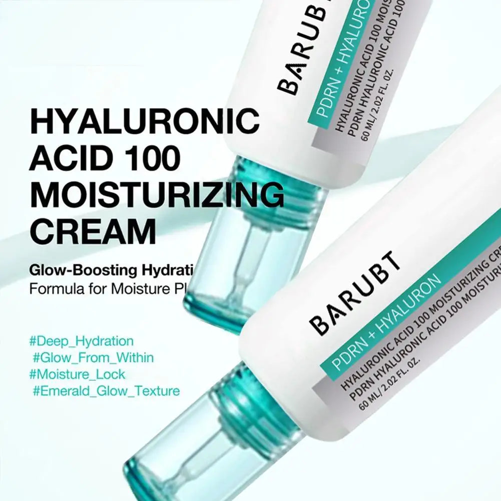 BARUBT PDRN+ Hyaluron Face Cream Triple Molecular Moisturizer for Hydrating&Firming Restorative Uneven Skin Tone Care Skincare Peaceful Pleasures Health and Wellness