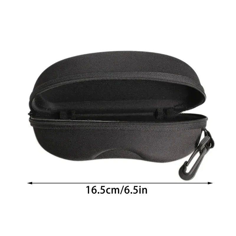 EVA Zipper Sunglasses Case with Hook – Shockproof Eyeglass Pouch