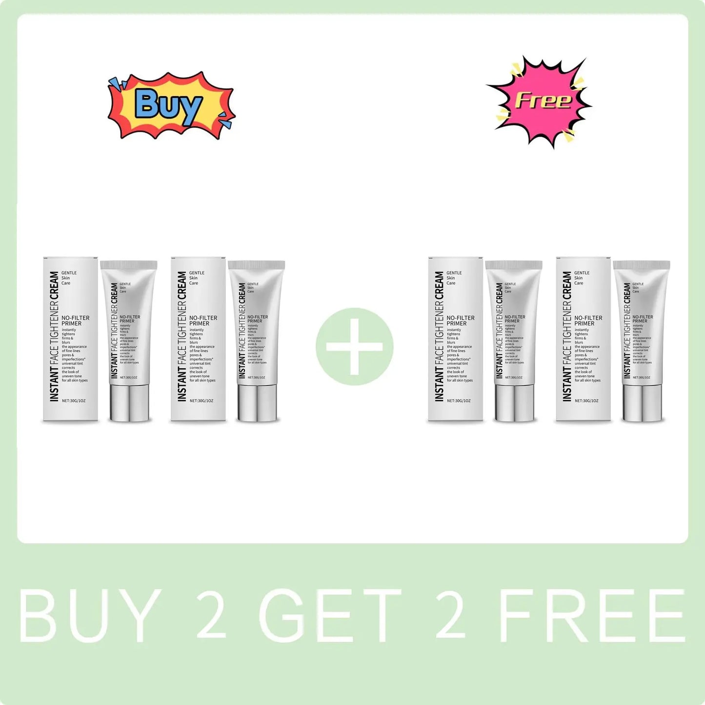 No-Filter Primer Oil Control Hydrate Moisturizing Firming Smoothing Reduce Redness Improve Dulness Nourish Primer Makeup Cream Peaceful Pleasures Health and Wellness Buy 2 Get 2 Free