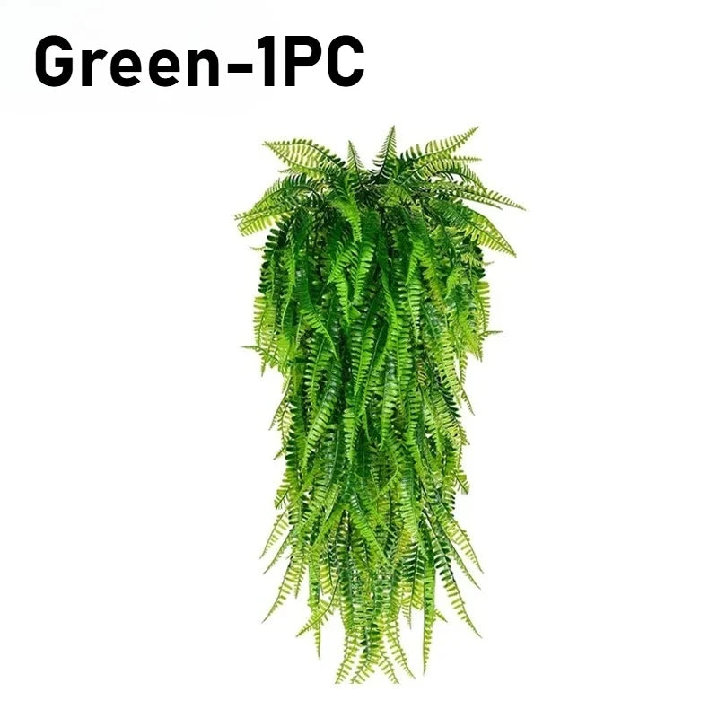 Artificial Hanging Fern Vines – Faux Persian Grass Wall Decor