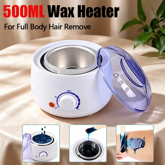 2026 Top Selling！500ML Hair Removal Wax Melting Machine Quick Heater Melting Pot for Wax Beans Waxing Treatment/Wax Beans Peaceful Pleasures Health and Wellness