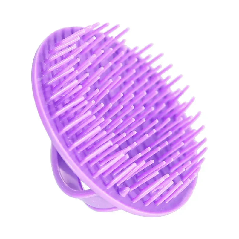 Head Massage Brush Soft Silicone Shampoo Brush Bathroom Products Plastic Sanitary Comb Washing Hair Scalp Shower Body Peaceful Pleasures Health and Wellness