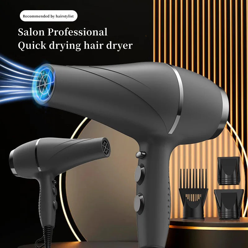Popular High-Speed Hair Dryer 2200w High-Power Fast Drying Bass Noise Reduction Household Hair Salon Model 110V/220V Peaceful Pleasures Health and Wellness