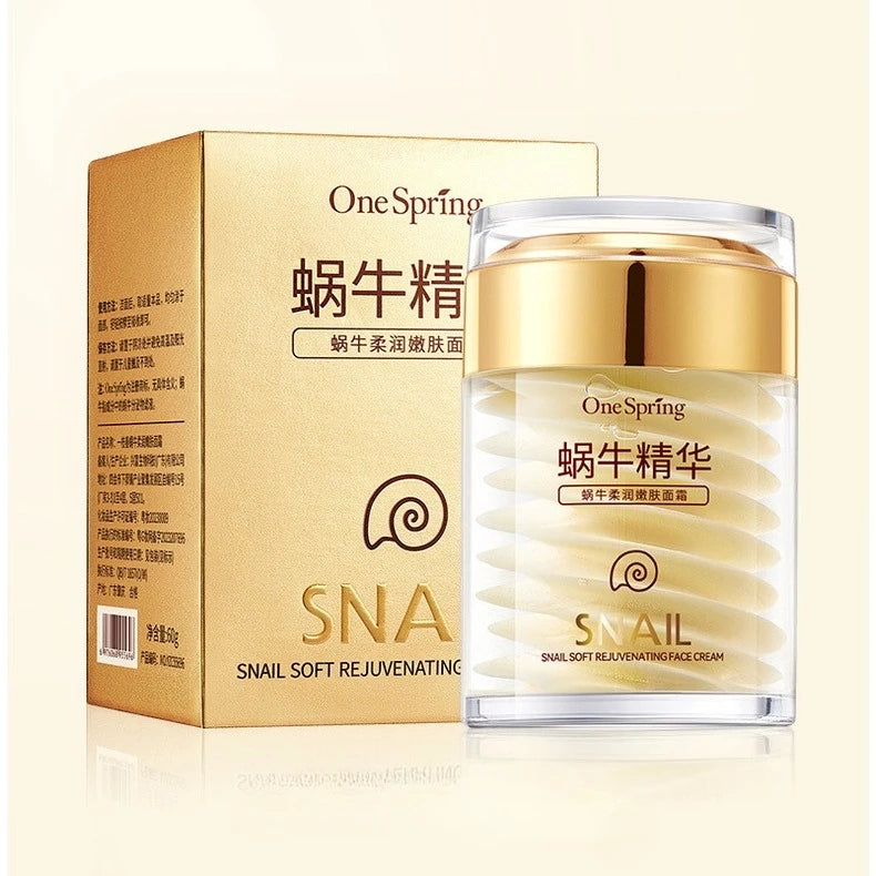 Skincare Set Snail Collagen Cream Anti Aging Whiten Skin Face Cream Fade Dark Eye Circles Remove Eye Bags Eye Serum Peaceful Pleasures Health and Wellness Snail Cream