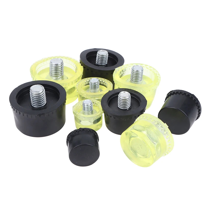 Double Face Rubber Hammer Heads 25–45mm | Replacement Pair