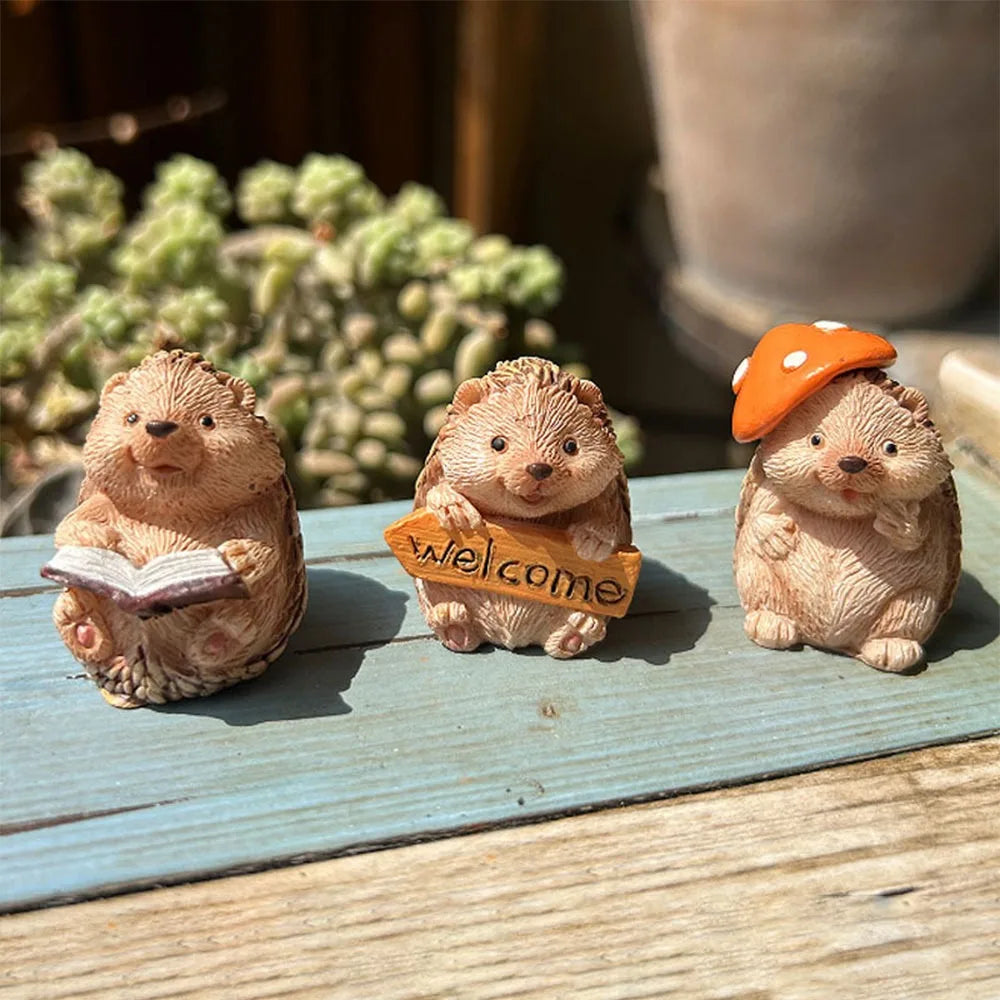 Cartoon Rabbit & Turtle Resin Garden Figurines | Micro Landscape