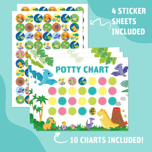 Toilet Training Sticker Chart Kids Potty Reward Progress Boys Girls Peaceful Pleasures Health and Wellness