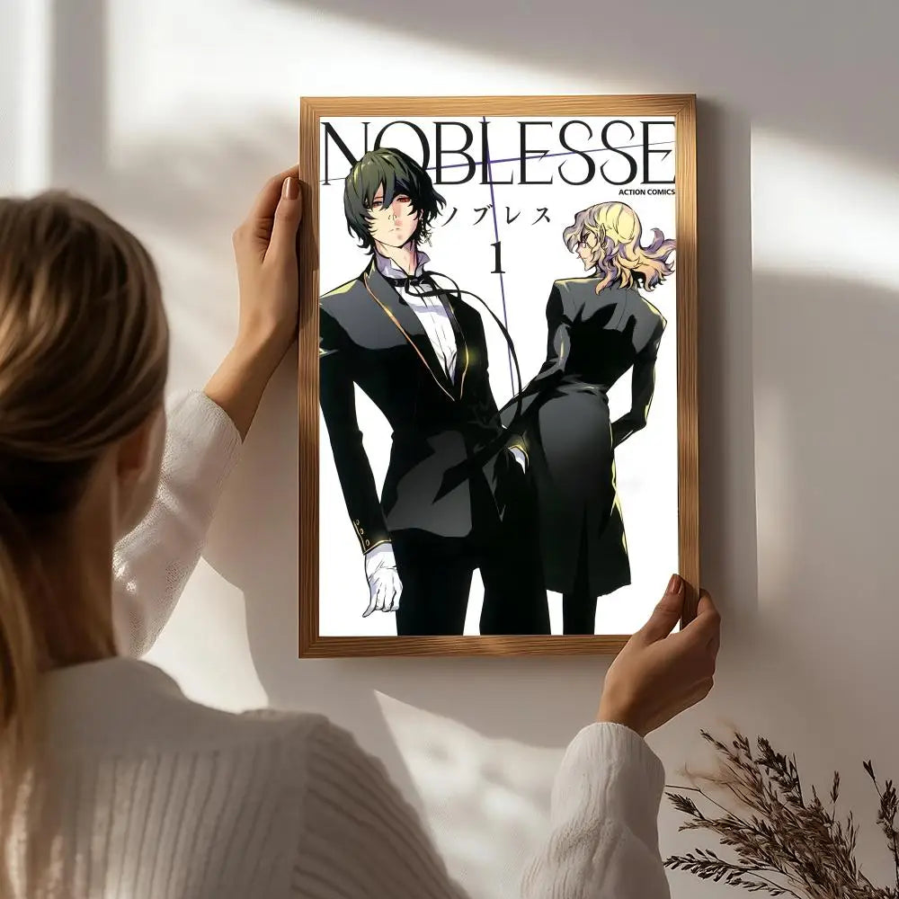 Anime N-Noblesse Poster HD Self Adhesive Waterproof Wall Art Ideal for Home Office Dorm Bedroom Great Gift Peaceful Pleasures Health and Wellness White7 15X20cmNoframe