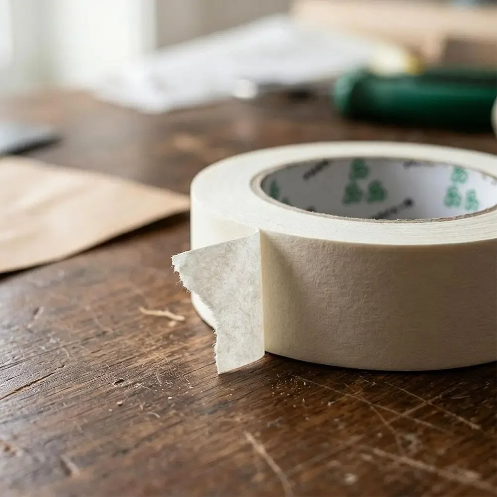 50mmx50m Painter Masking Tape Writable No Residue Easy Tear Single Side Paper Tapefor Car Wall Floor Painting Packaging Sealing Peaceful Pleasures Health and Wellness