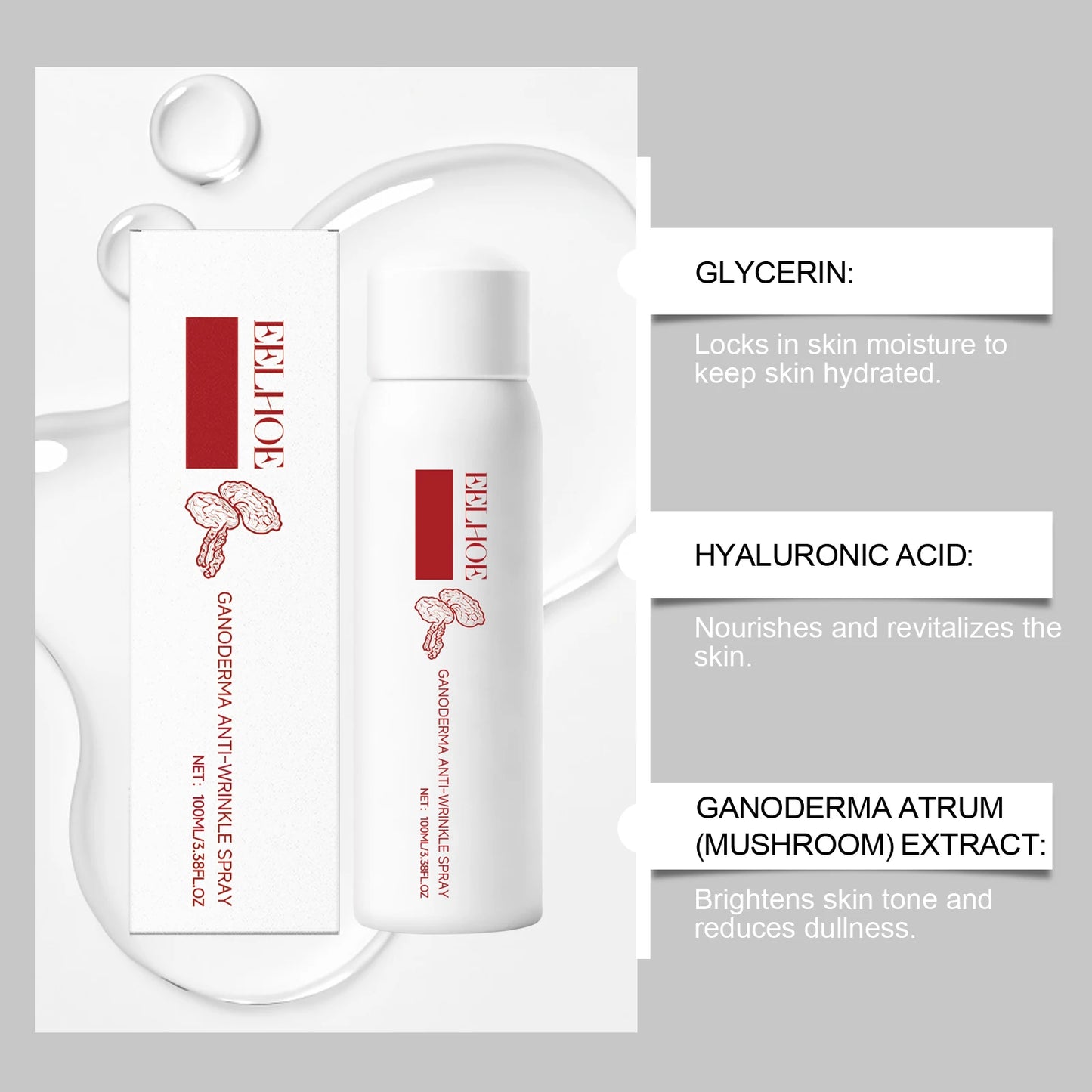 Ganoderma Face Mist Toner – Anti-Wrinkle & Hydrating Spray