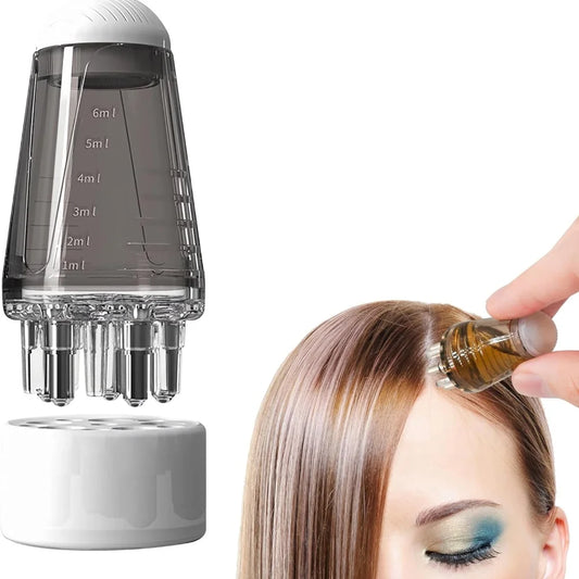 6ml Scalp Applicator Mini Head Massager Roller Ball Brush Hair Growth Essential Oil Medicine Liquid Applicator Massage Comb Peaceful Pleasures Health and Wellness